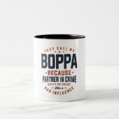 Boppa理由パートナーの犯罪デザイン ツートーンマグカップ (中央)