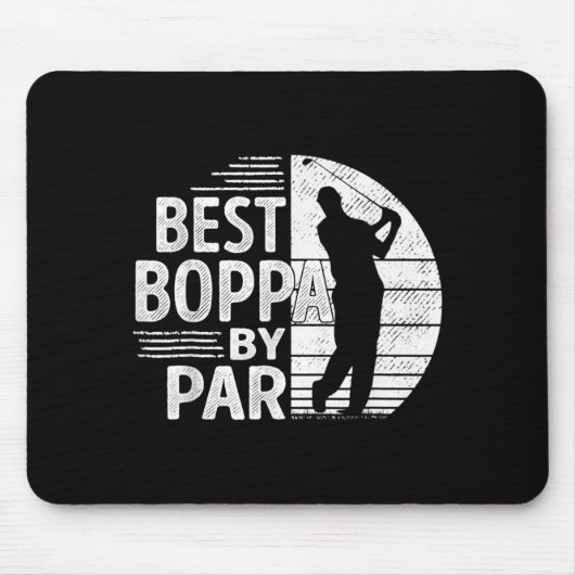 Boppa By Par, Golf Shirt Gift Grandpa, Father's Da マウスパッド (正面)