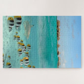 Bora熱帯Boraの礁湖の魚を追跡している鮫 ジグソーパズル (横)