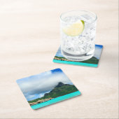 Bora Boraのコースターの熱帯リゾート スクエアペーパーコースター (インサイチュ)