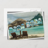 Bora Boraのヴィンテージカードからの挨拶 ポストカード (正面/裏面)