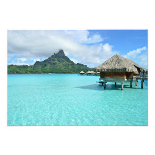 Bora Boraの写真のプリントのOverwaterリゾート フォトプリント