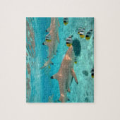 Bora Boraの礁湖のジグソーパズルの鮫 ジグソーパズル (縦)