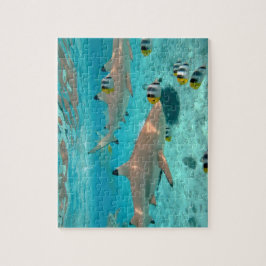 Bora Boraの礁湖のジグソーパズルの鮫 ジグソーパズル