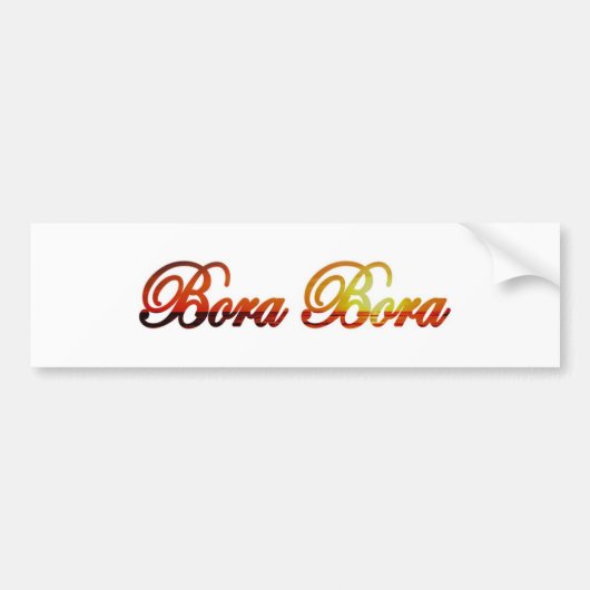 Bora Bora バンパーステッカー (正面)