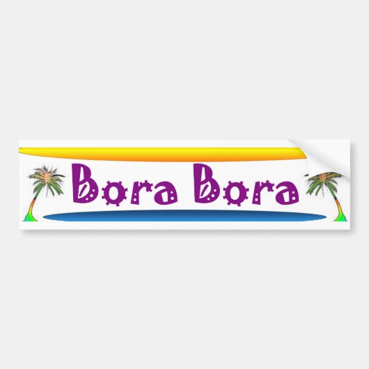 Bora Bora バンパーステッカー (正面)