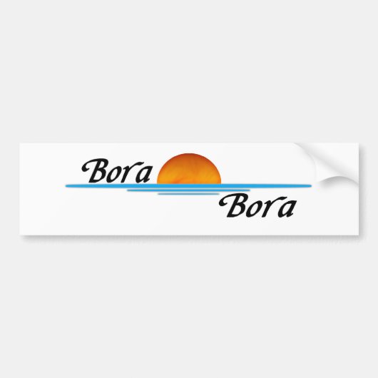 Bora Bora バンパーステッカー (正面)