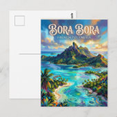 Bora Bora French Polynesia ポストカード (正面/裏面)