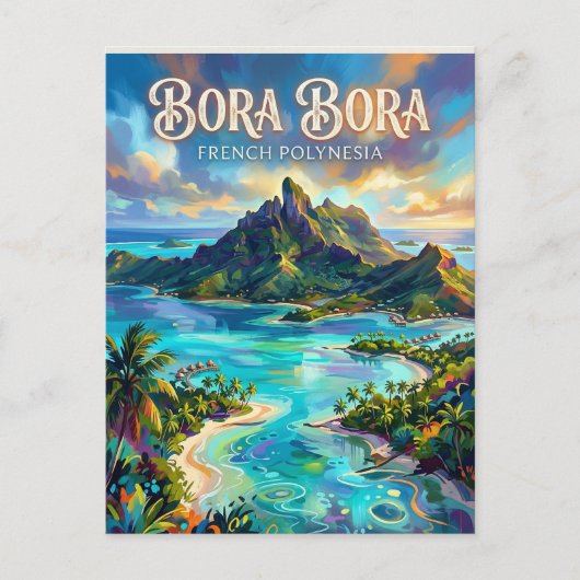 Bora Bora French Polynesia ポストカード (正面)