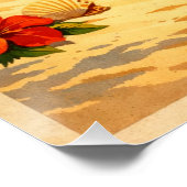 Bora Bora, French Polynesia, in a classic retro ポスター (コーナー)