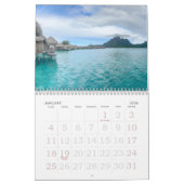 Bora Bora | French Polynesia | Tahitian Calendar カレンダー (1月 2026)