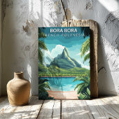 Bora Bora French Polynesia Travel Poster Canvas キャンバスプリント