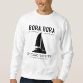 Bora Bora Sailing Yachts Catamaran スウェットシャツ (正面)