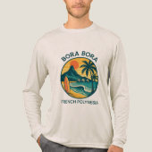 Bora Bora Serenity – Tropical French Polynesia トライブレンドTシャツ (正面)