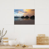 Bora Bora sunrise ポスター (キッチン)