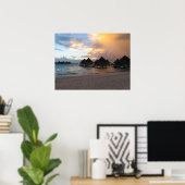 Bora Bora sunrise ポスター (ホームオフィス)