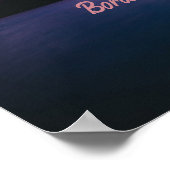 Bora Bora Suset Island Beach ポスター (角)