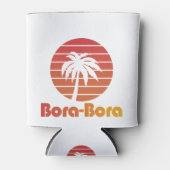 Bora Bora Tシャツ（旅行、休暇、休日） 缶クーラー (正面)