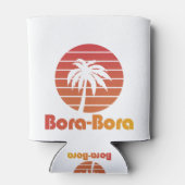 Bora Bora Tシャツ(旅行、休暇、休日) 缶クーラー (裏面)