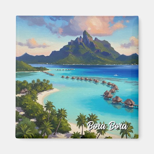 Bora Bora Travel マグネット (正面)