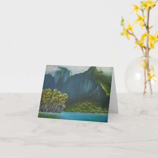 borabora カード (黄色い花)