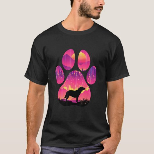 Borador Paw Mom Dad Dog  Women Men Tシャツ (正面)