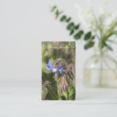 Boragoのofficinalisの青い花のクローズアップ 名刺 (スタンド正面)