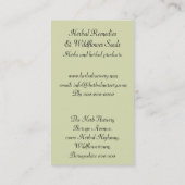 Boragoのofficinalisの青い花のクローズアップ 名刺 (裏面)