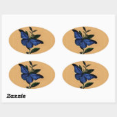 Borboleta Azul 楕円形シール (シート)