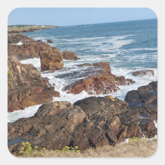Bord de mer français en Vendée スクエアシール (正面)