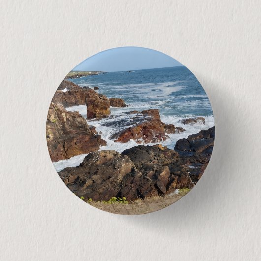 Bord de mer français en Vendée 缶バッジ (正面)