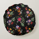 Bordado Folk ラウンドクッション (裏面)