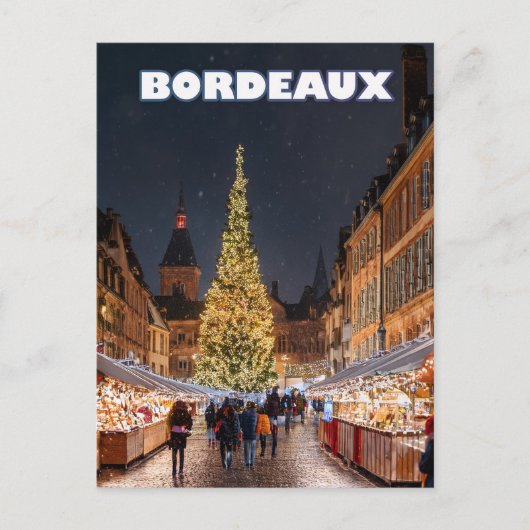 Bordeaux Christmas Charm ポストカード (正面)