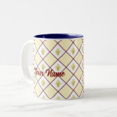 Bordeaux fleur-de-lis cup ツートーンマグカップ (正面左)