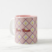 Bordeaux fleur-de-lis cup ツートーンマグカップ (正面左)