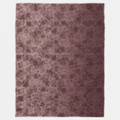 Bordeaux flowers degraded Blanket フリースブランケット (正面)