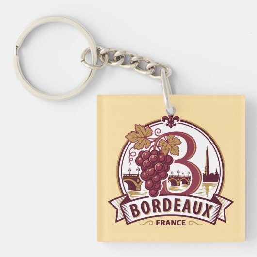 Bordeaux France キーホルダー (正面)