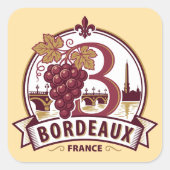 Bordeaux France スクエアシール (正面)