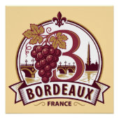 Bordeaux France ポスター (正面)