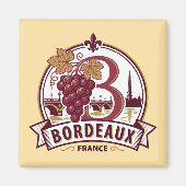 Bordeaux France マグネット (正面)