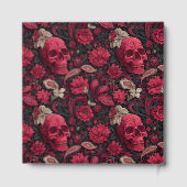 Bordeaux Gothic Paisley Wedding ゲストブック (裏面)