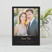 Bordeaux Gothic Paisley Wedding サンキューカード (スタンド正面)