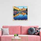 Bordeaux Grand Square Reflections Canvas Art キャンバスプリント (インサイチュ (リビング))