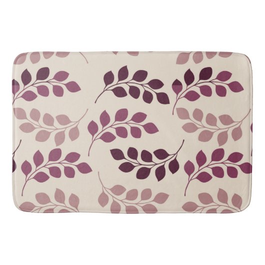 Bordeaux Modern Botanical Japandi バスマット (正面)