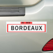 BORDEAUX N 89 バンパーステッカー (車上)