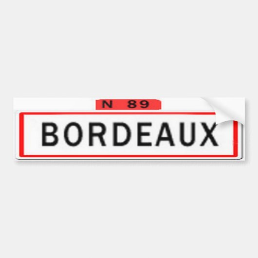 BORDEAUX N 89 バンパーステッカー (正面)