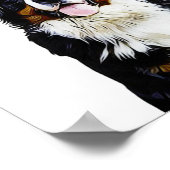 Border Collie のパーソナライズされた壁画 ポスター (角)
