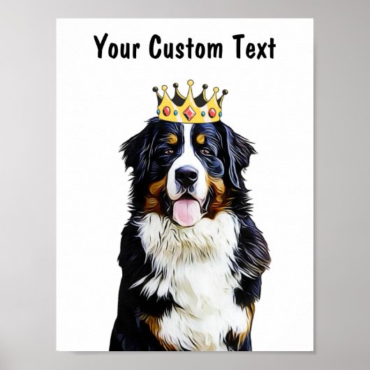 Border Collie のパーソナライズされた壁画 ポスター (正面)