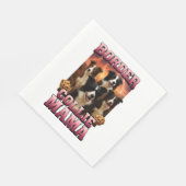 Border Collie  スタンダードランチョンナプキン (角)