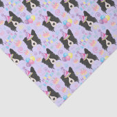 Border Collie Birthday Tissue Paper in Purple 薄葉紙 (詳細)